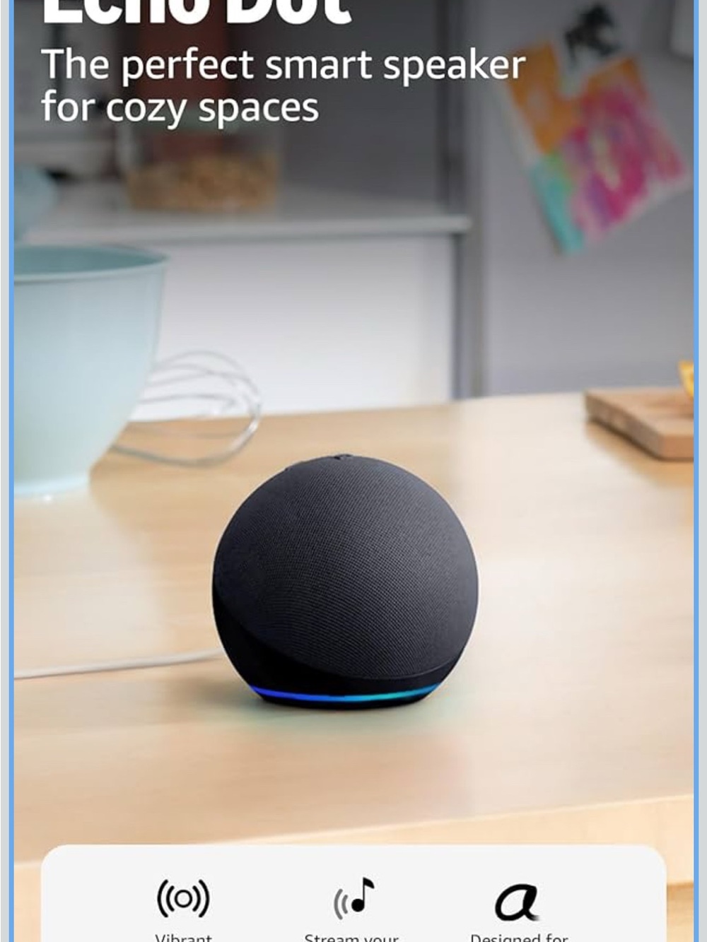 Amazon Echo Dot Smart Speaker - Charcoal Black